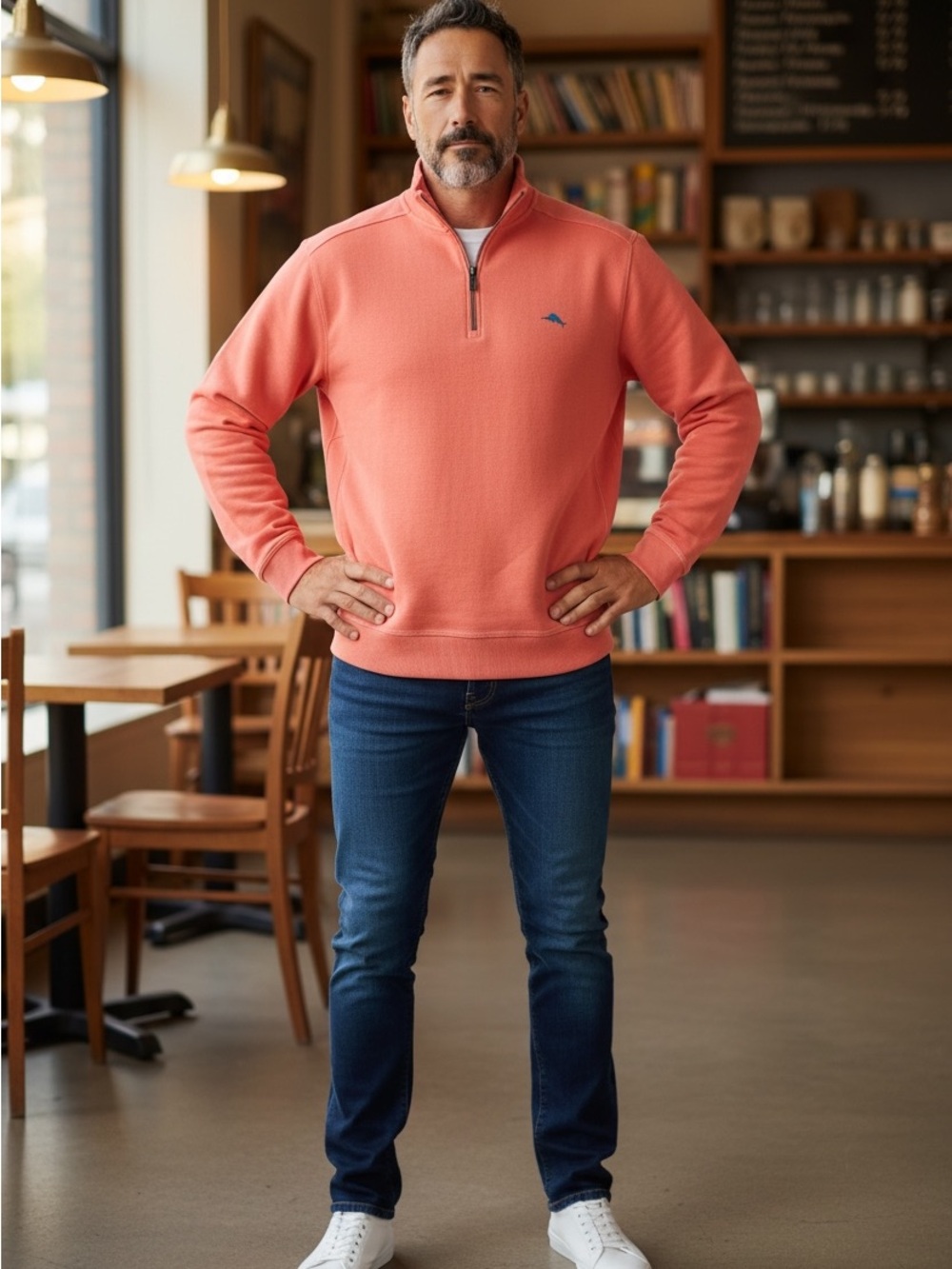 Tommy Bahama Men’s Nassau Half Zip Pullover- NWT - Picture 2 of 5